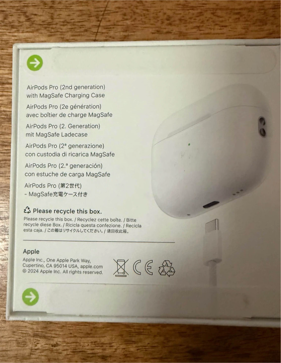Apple AirPods Pro (2nd generation) with MagSafe Charging Case - photo 2