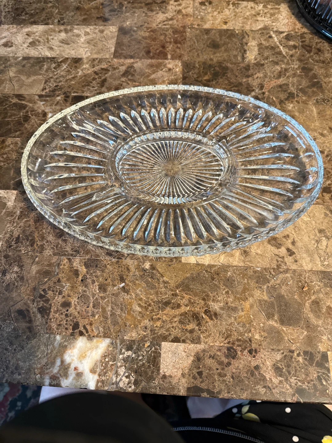 Glass Relish Tray