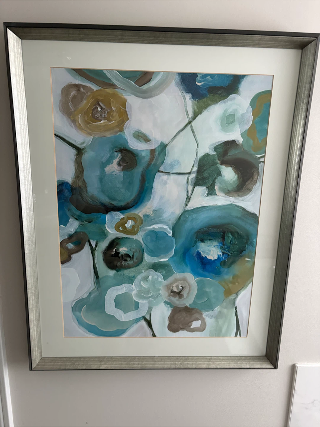 Framed Abstract Floral Art Print