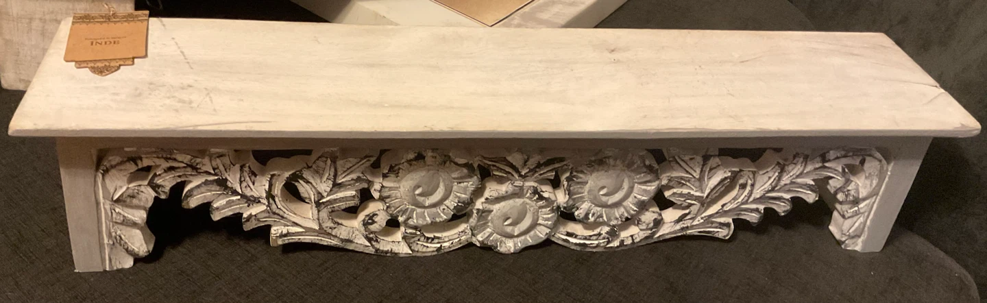 Carved Wood Shelf - photo 2