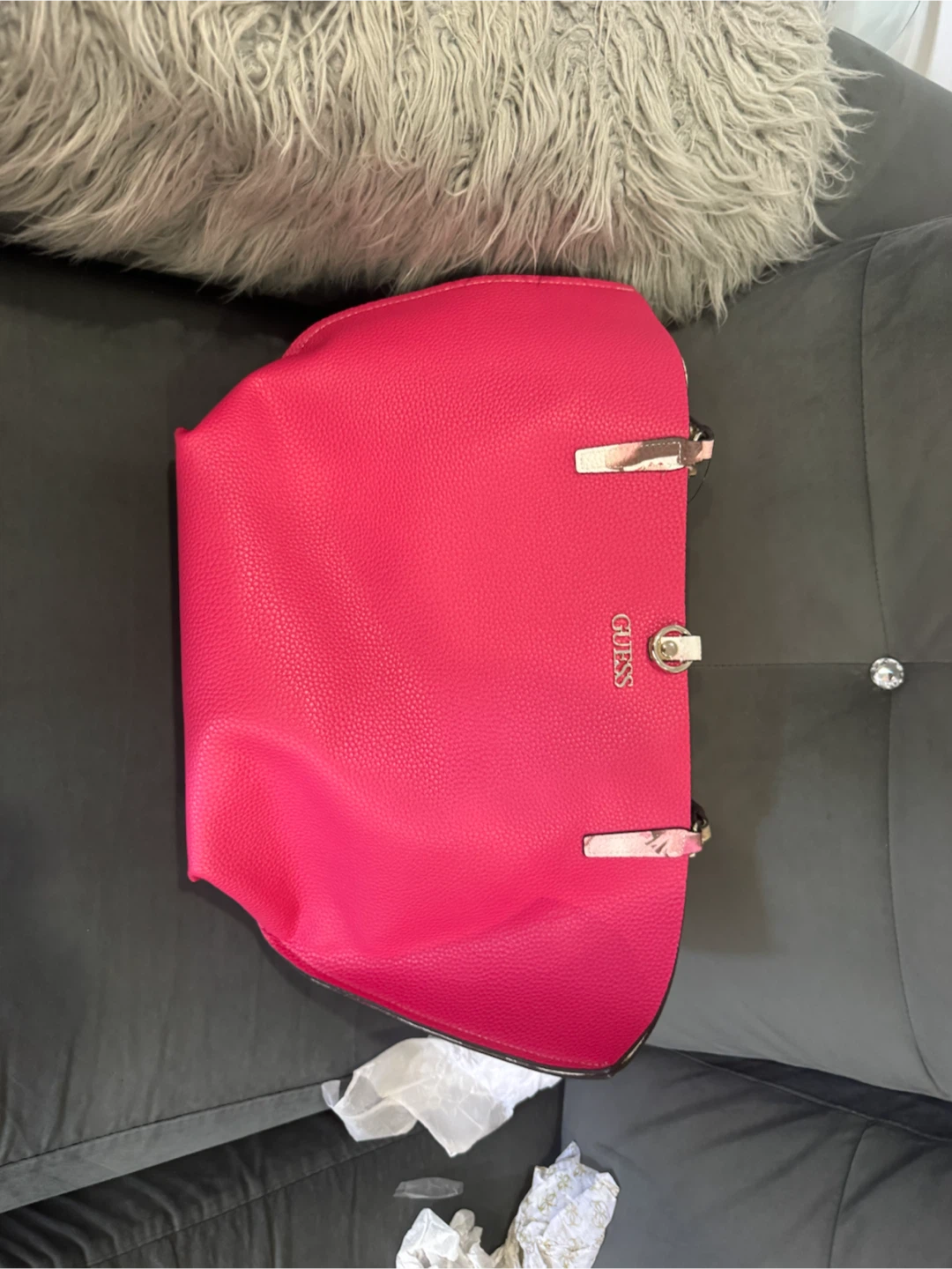 Guess Pink Tote Bag with Pouch - photo 3