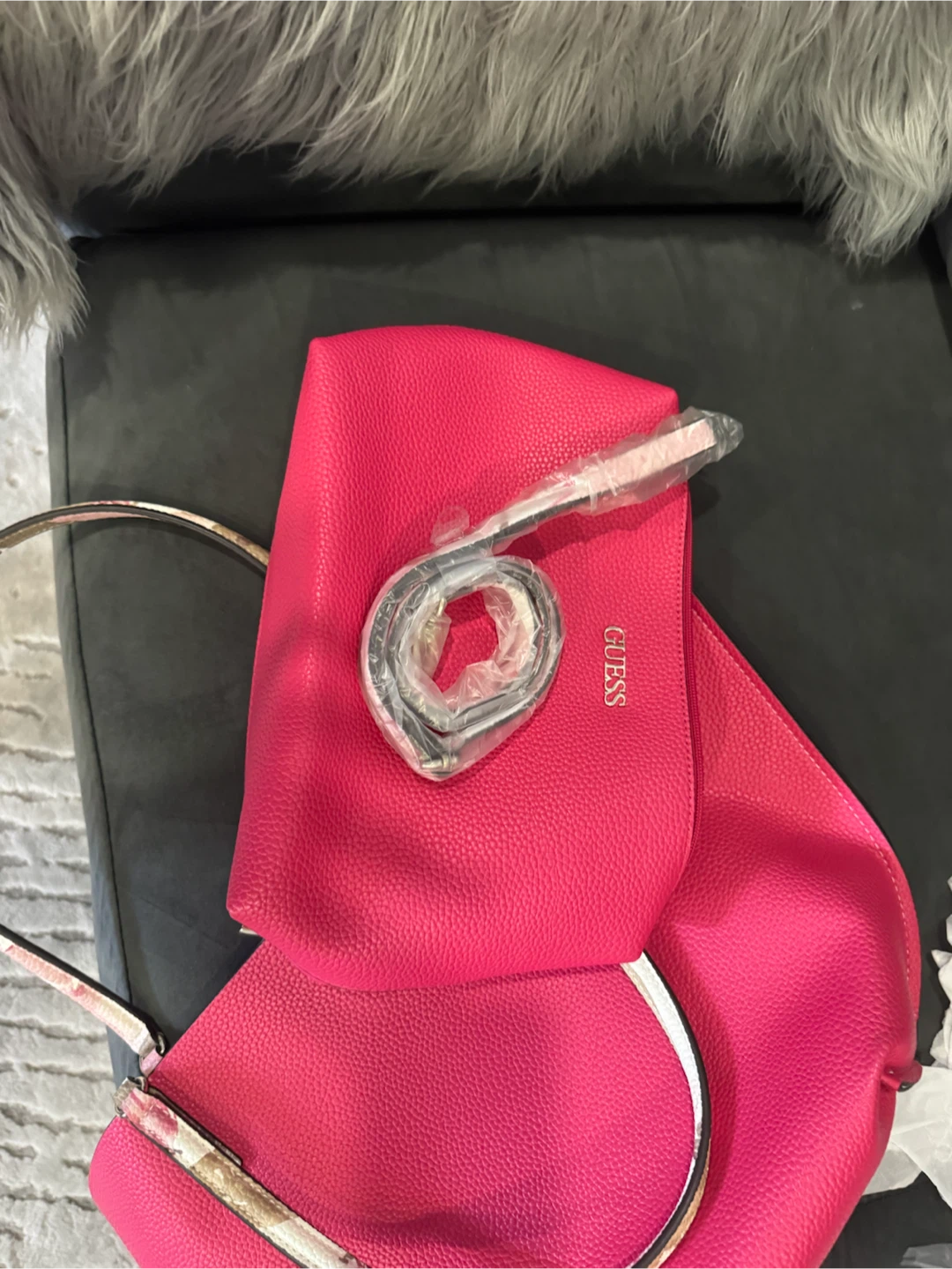 Guess Pink Tote Bag with Pouch - photo 5