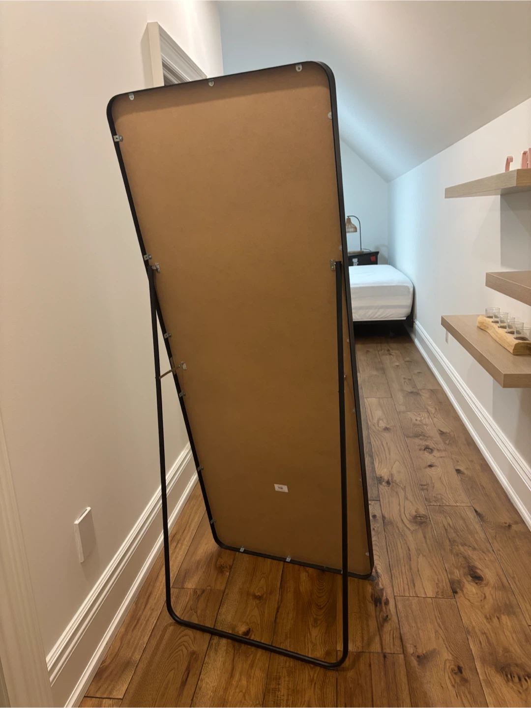 URBAN BARN Full Length Black Mirror with Stand