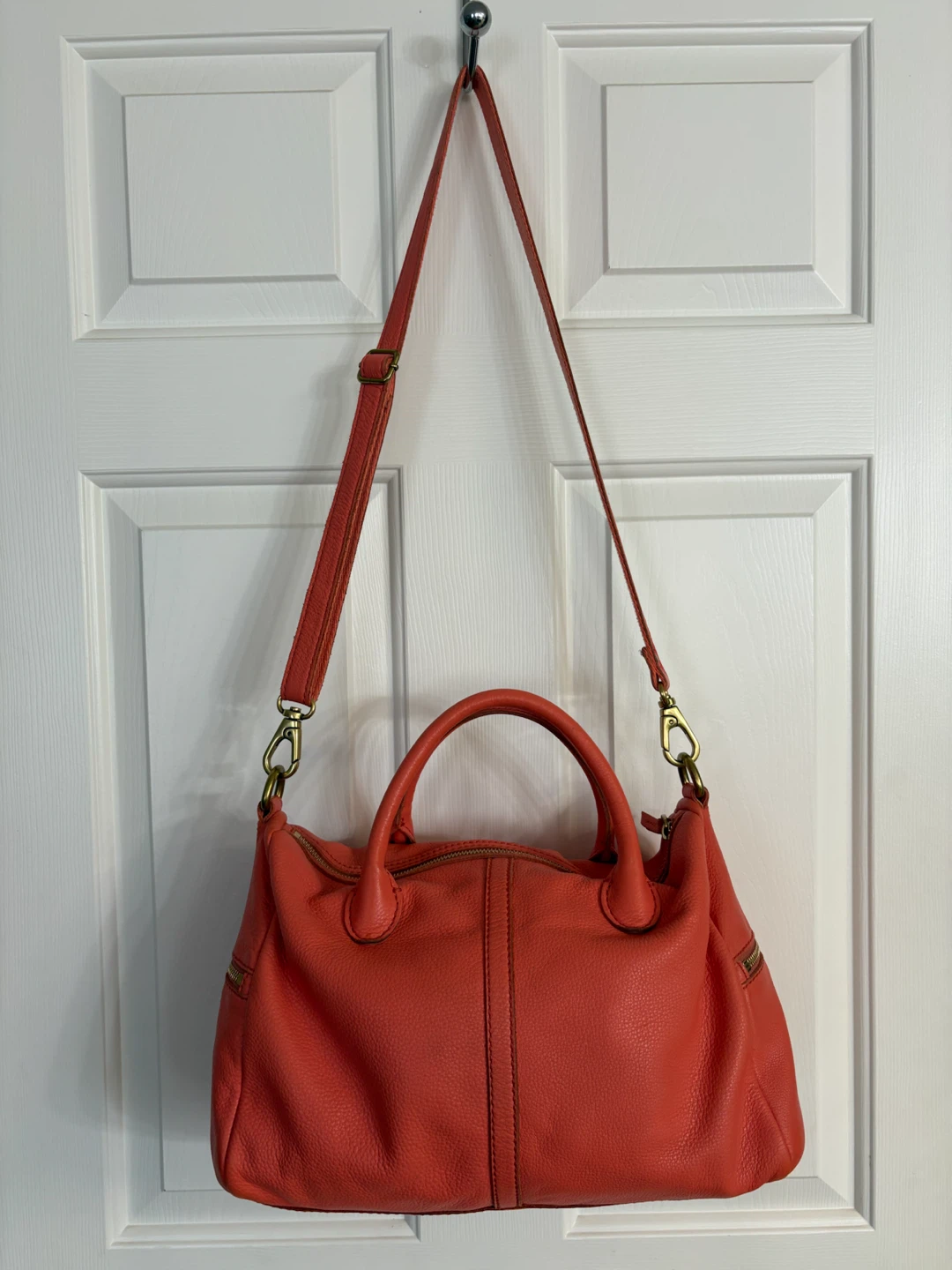 Fossil Leather Erin Satchel - Salmon Pink - photo 2