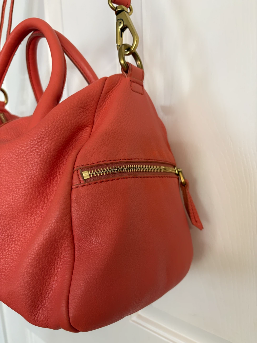 Fossil Leather Erin Satchel - Salmon Pink - photo 4
