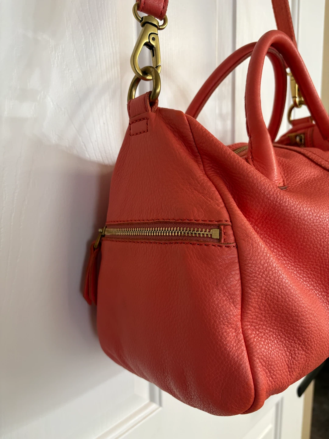 Fossil Leather Erin Satchel - Salmon Pink - photo 5