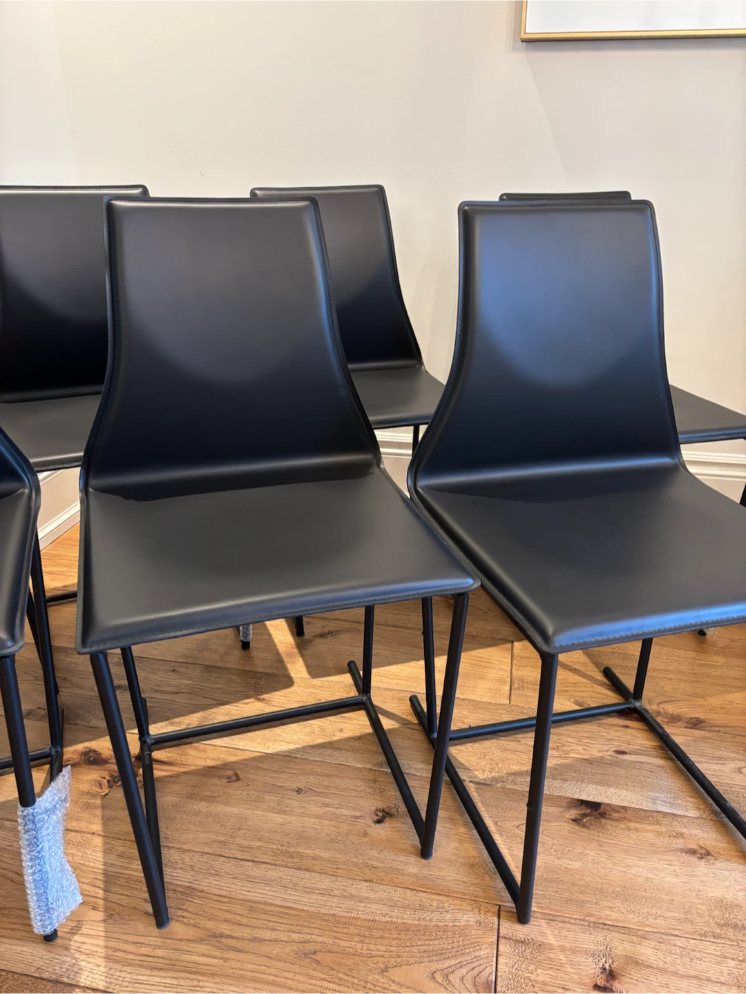 6 NEW Black Dining Chairs - photo 4