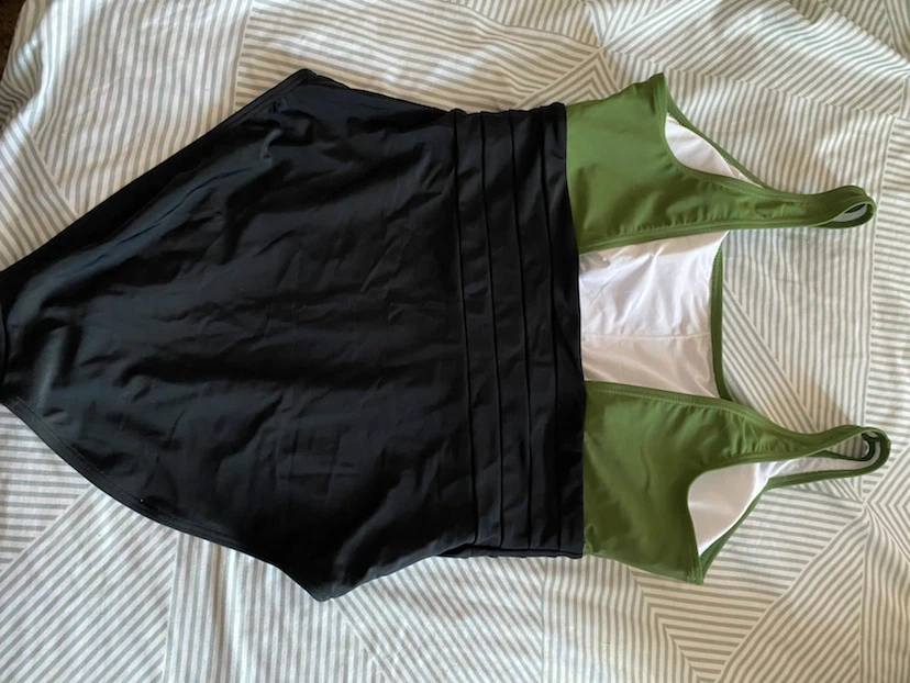 One-piece Swimsuit with Skirt - photo 2