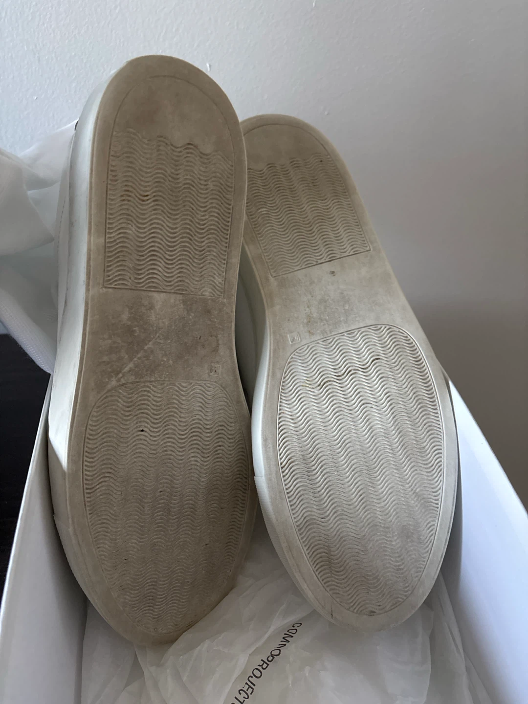 MENS SIZE 7 Common Projects Original Achilles Low White Sneakers - photo 2