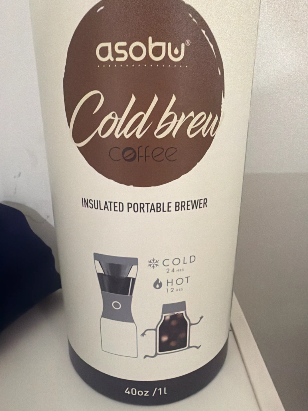 ASOBU 40 oz (1 L) Cold Brew Insulated Portable Brewer