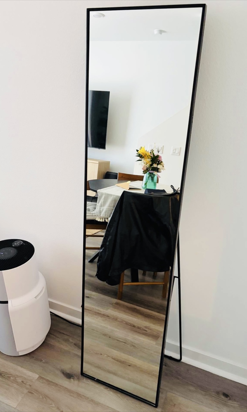 Black Full Length Standing Mirror
