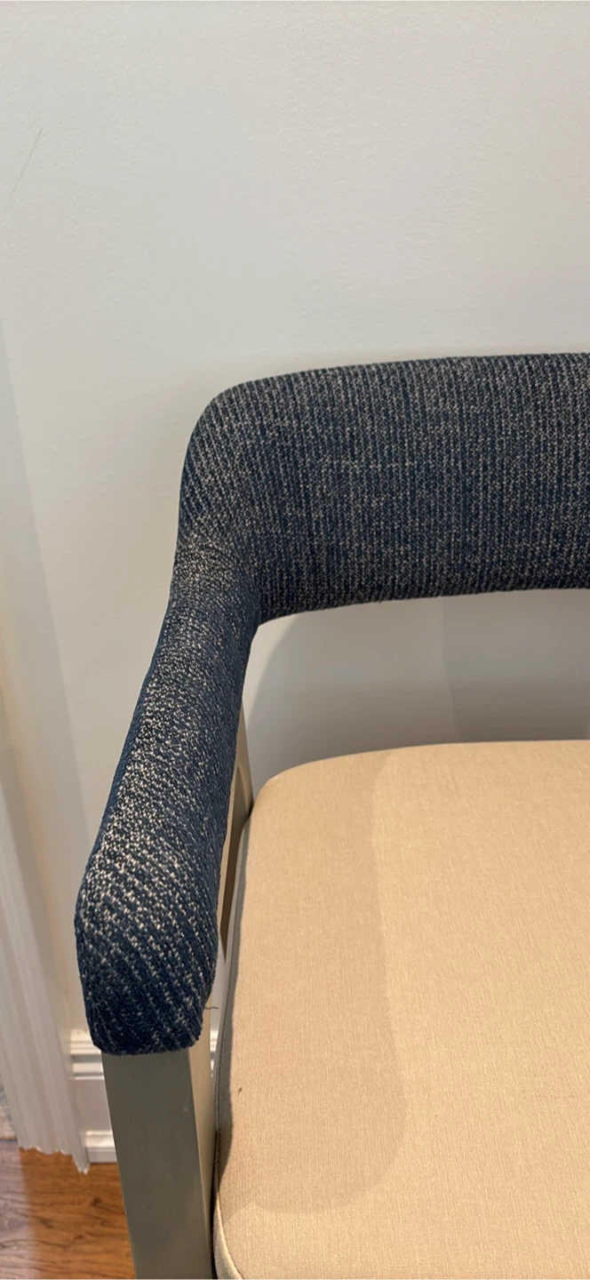 2 NEW Stools  Upholstered Back and Seat seat height 30” - photo 4