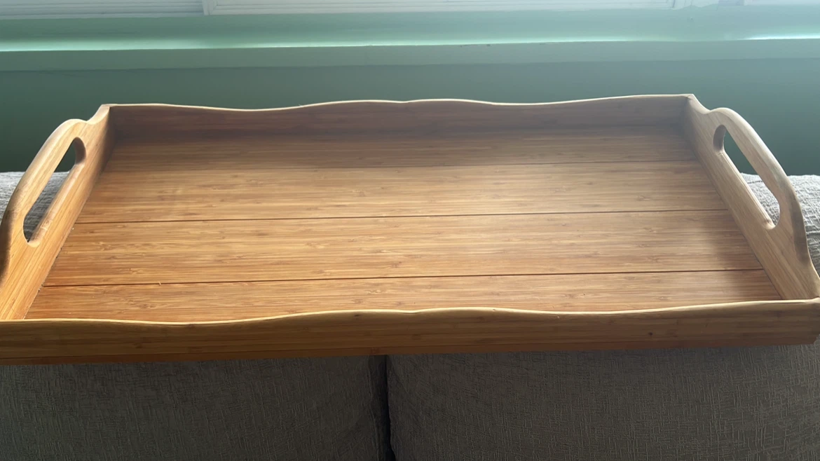 Wooden Serving Tray with Handles
