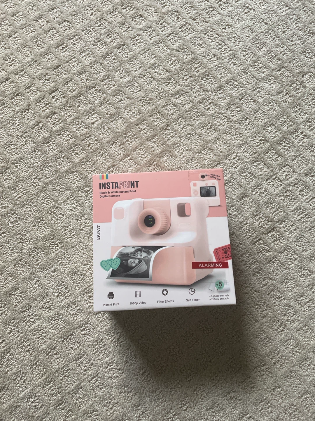 MVNT INSTAPRINT Black & White Instant Print Digital Camera