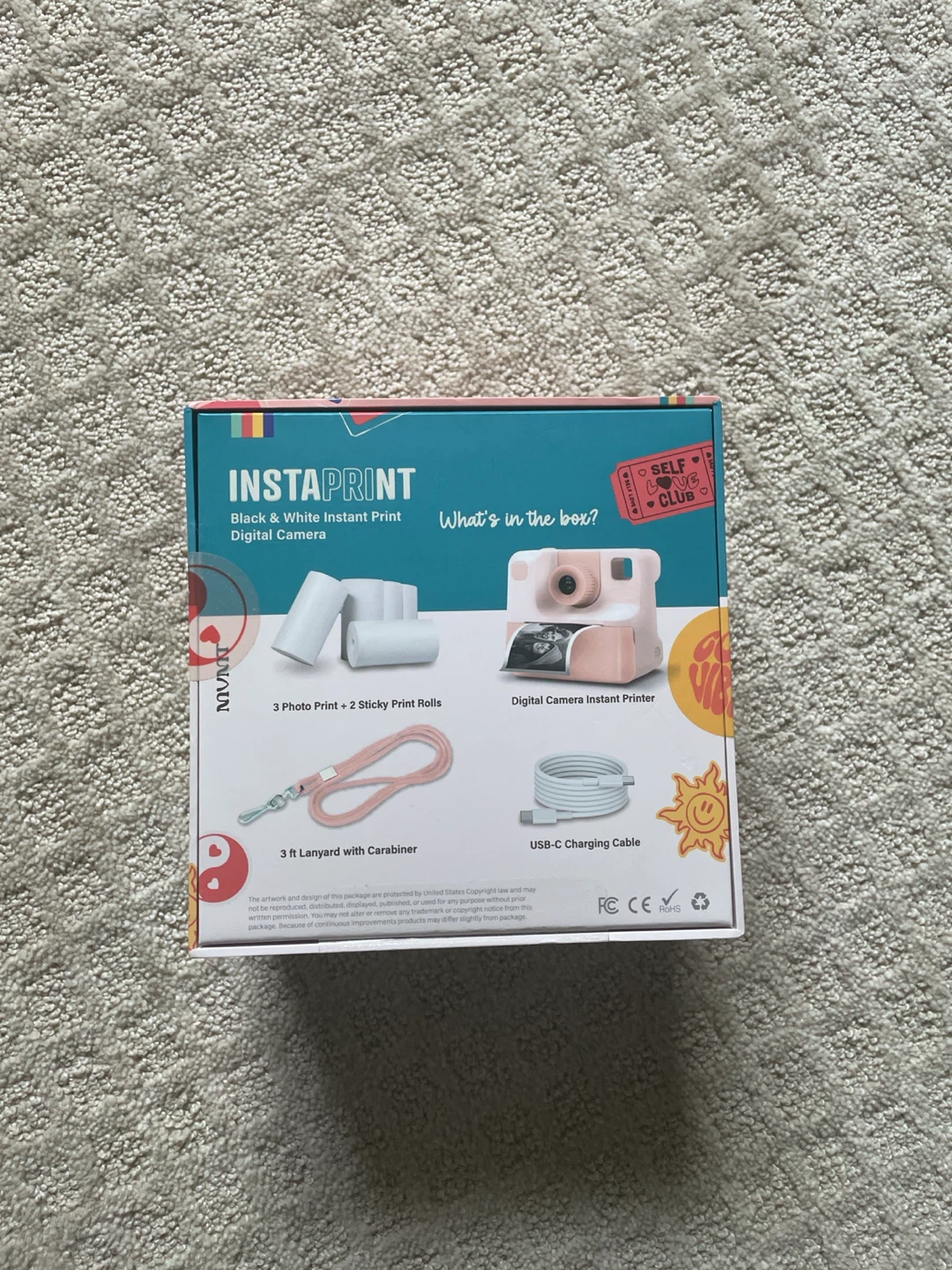 MVNT INSTAPRINT Black & White Instant Print Digital Camera - photo 3