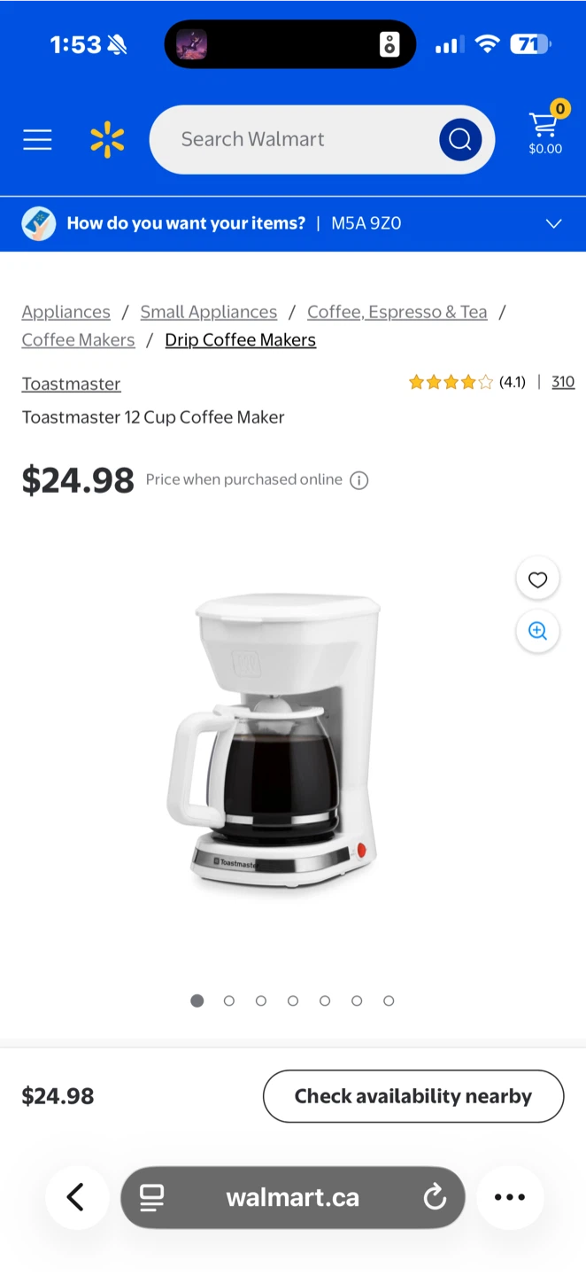Toastmaster 12 Cup Coffee Maker