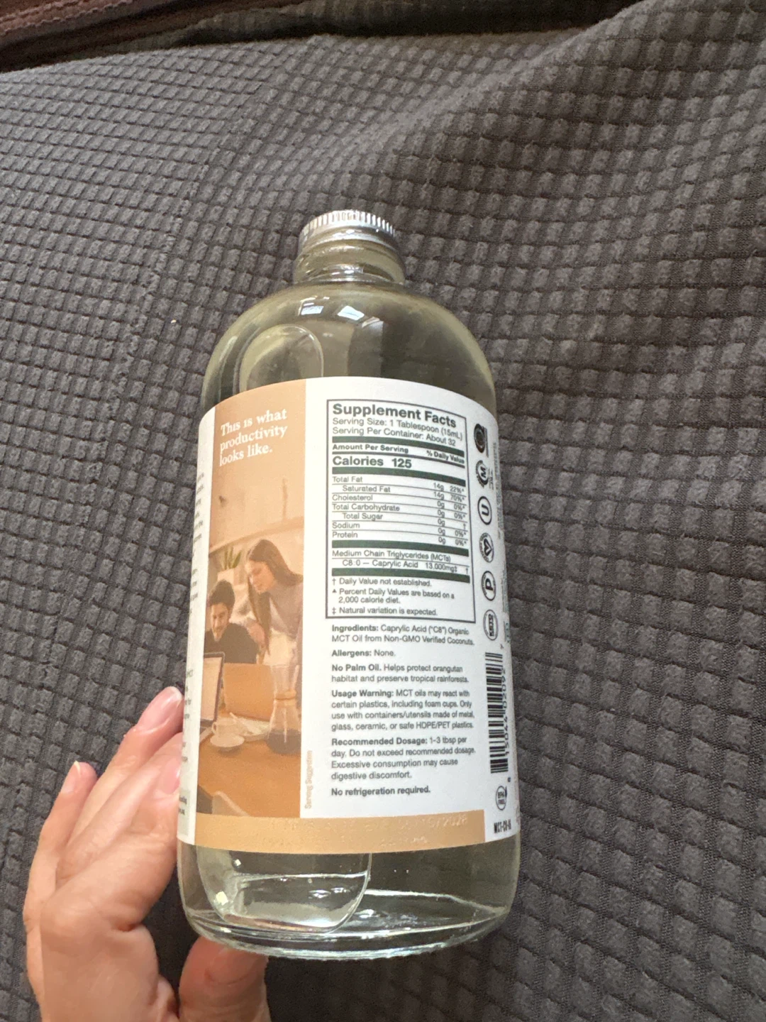 Natural Force Pure C8 MCT Oil 16 oz - photo 2