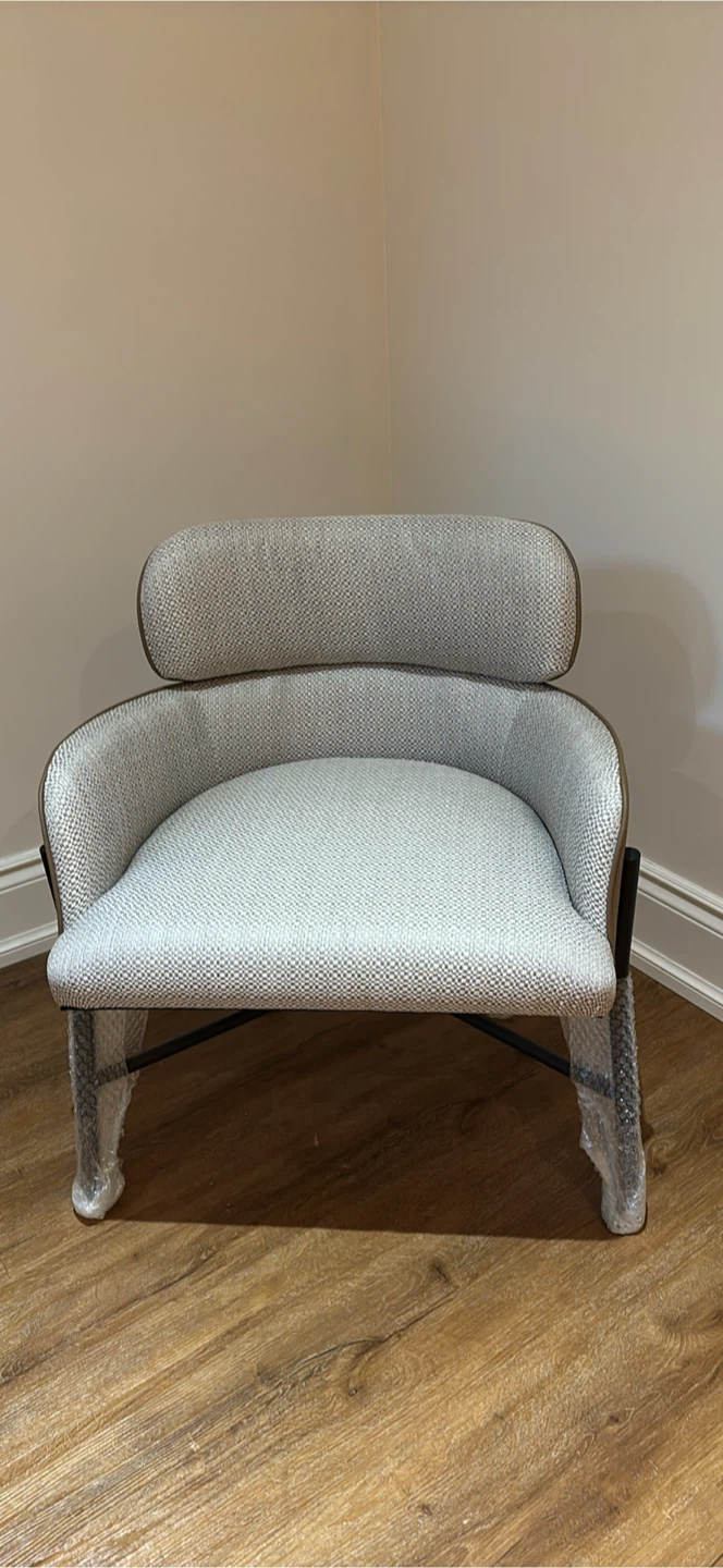 NEW 2 TONED  UPHOLSTERED ARMCHAIRS