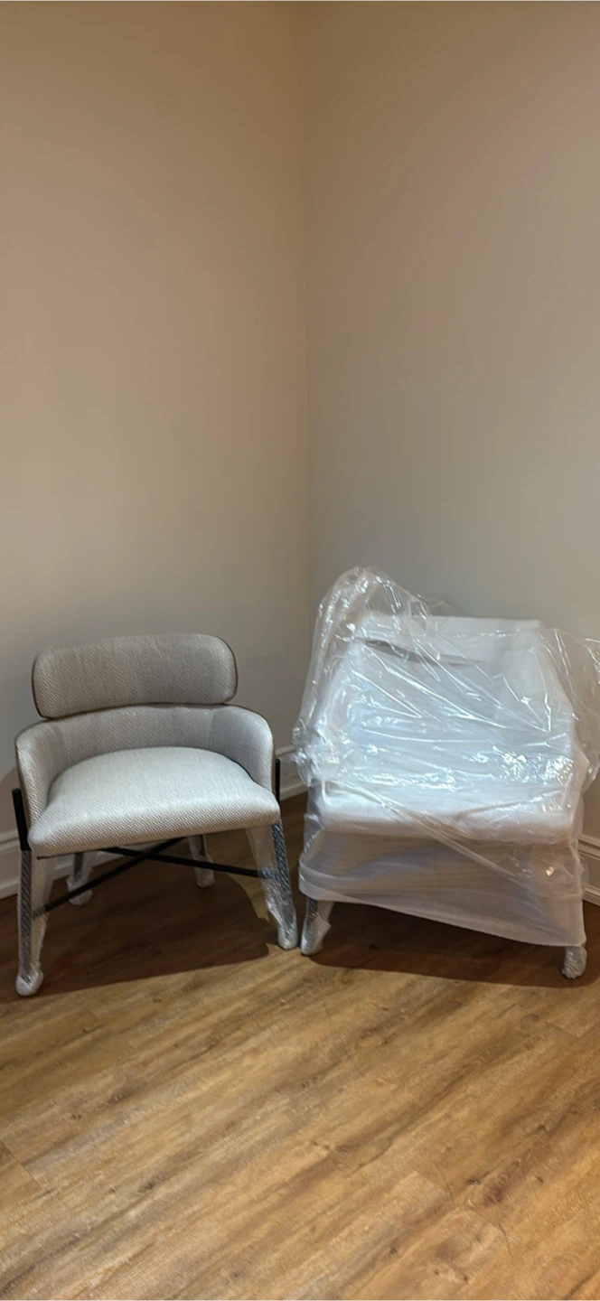 NEW 2 TONED  UPHOLSTERED ARMCHAIRS - photo 5