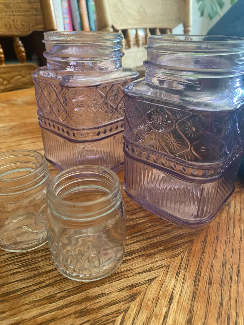 2 pairs of Decorative Glass Jars (4 total) - photo 2