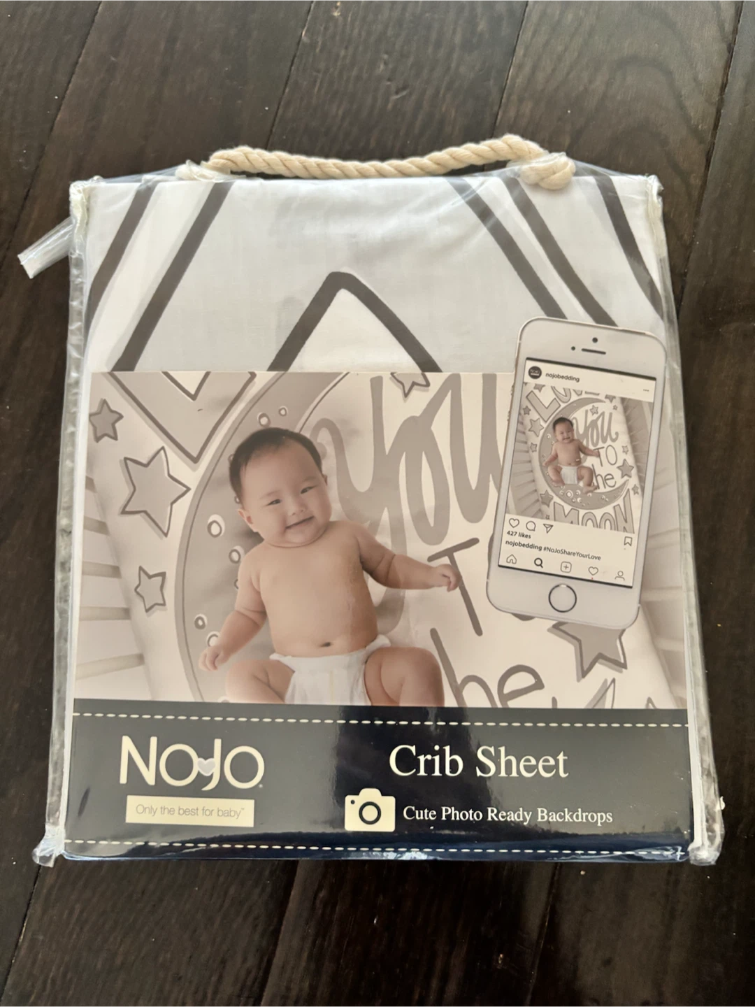 NoJo Crib Sheet - Cute Photo Ready Backdrops