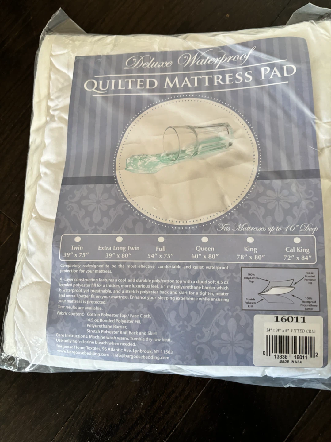 Deluxe Waterproof Quilted Mattress Pad