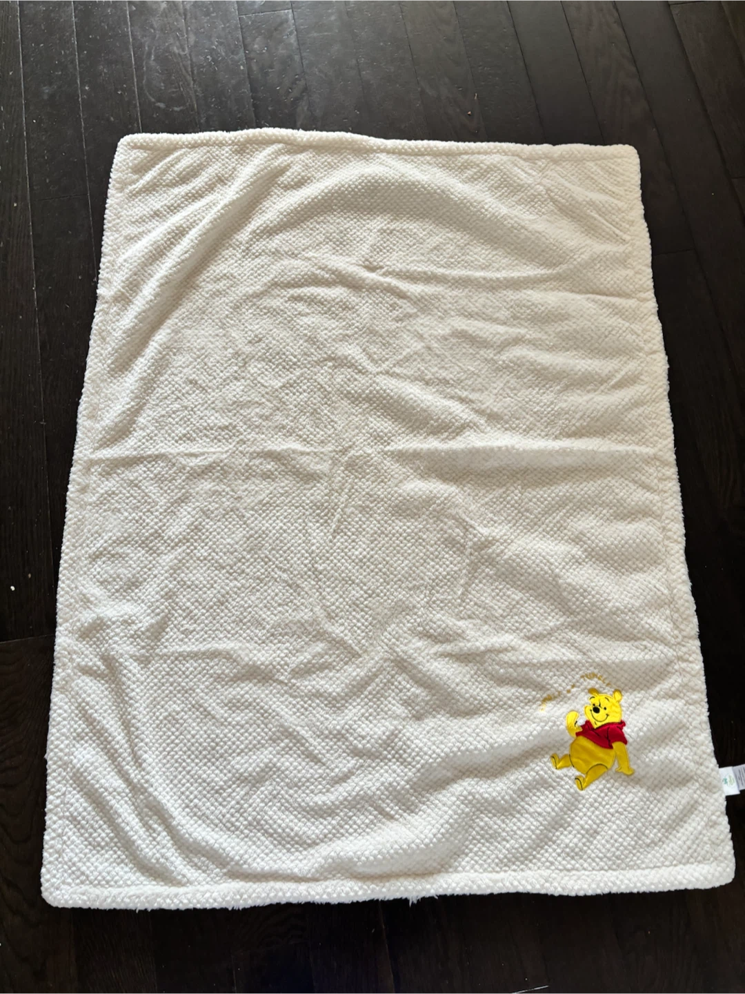 White Winnie the Pooh Baby Blanket - photo 2