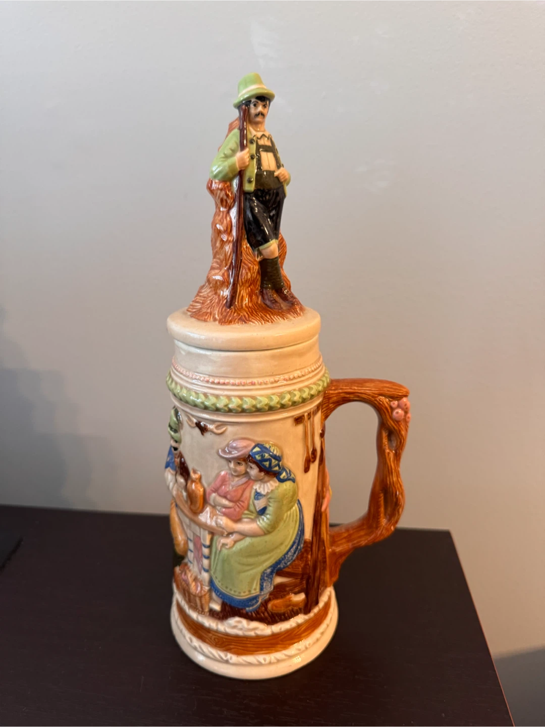 Ceramic Beer Stein with Lid