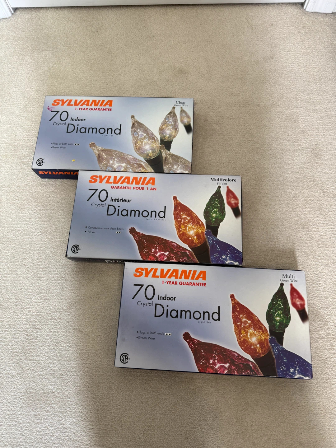 3x Boxes of Christmas Lights