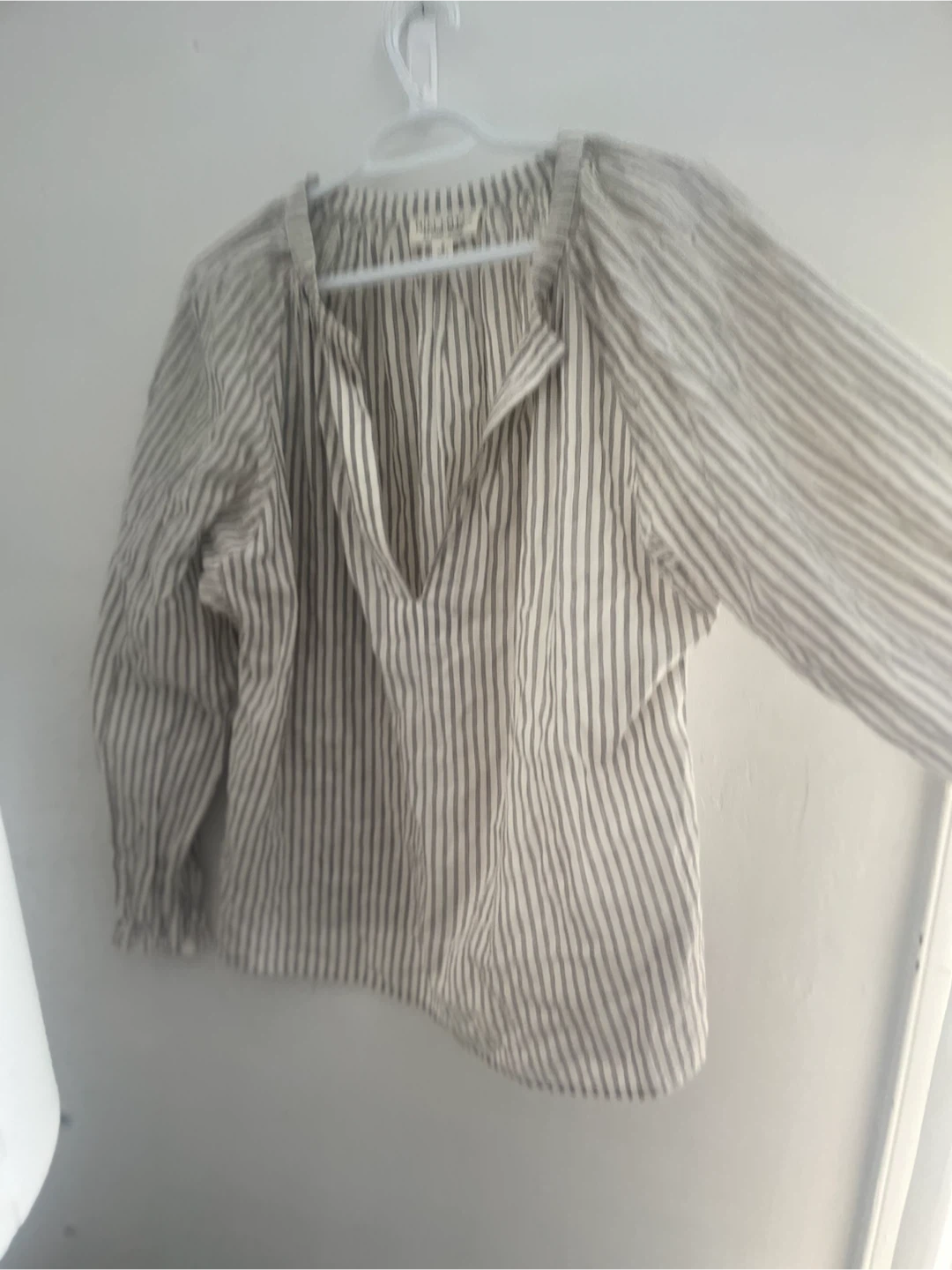 NEW Nili Lotan Striped Long Sleeve Top Size M