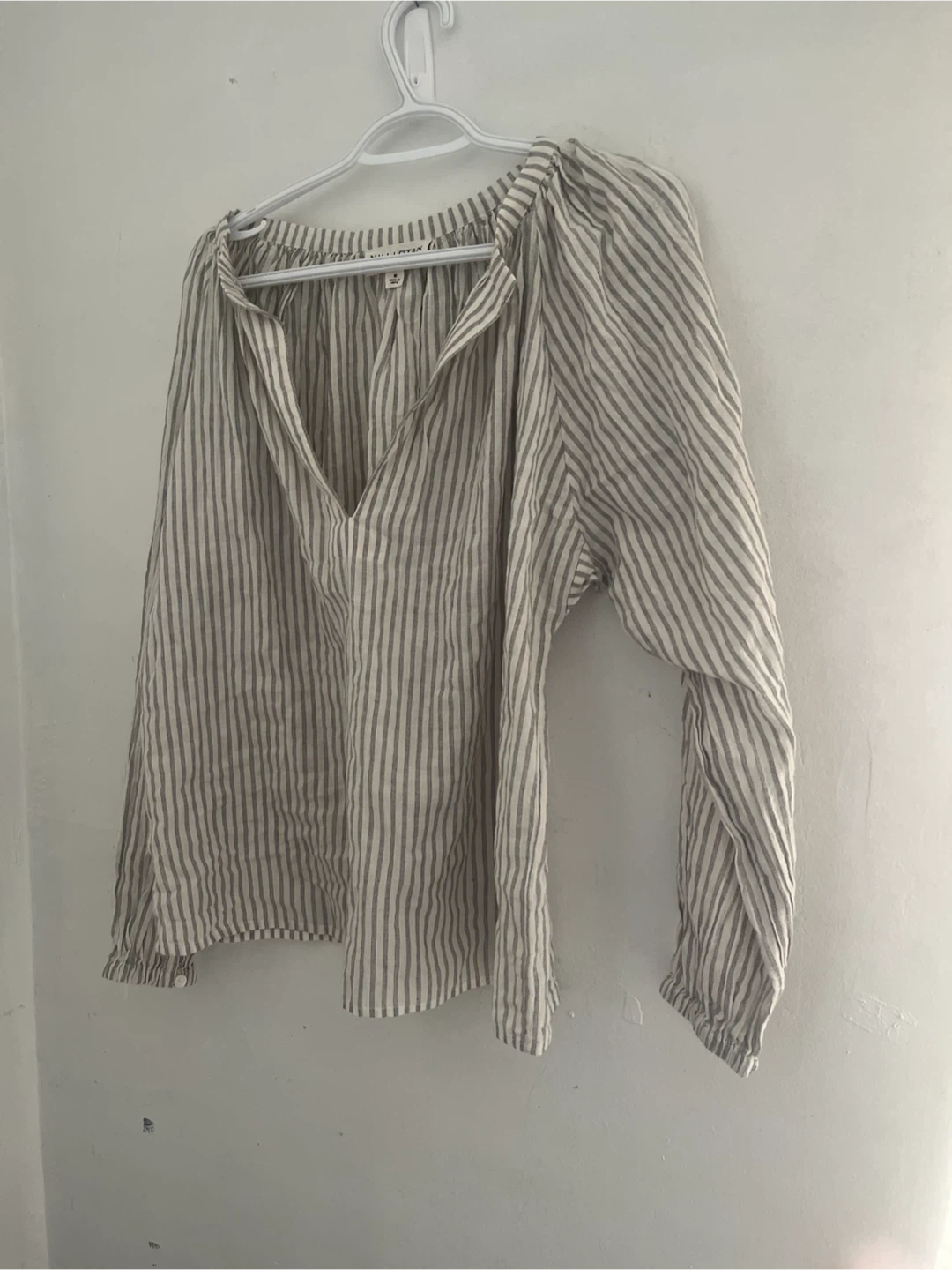 NEW Nili Lotan Striped Long Sleeve Top Size M - photo 3