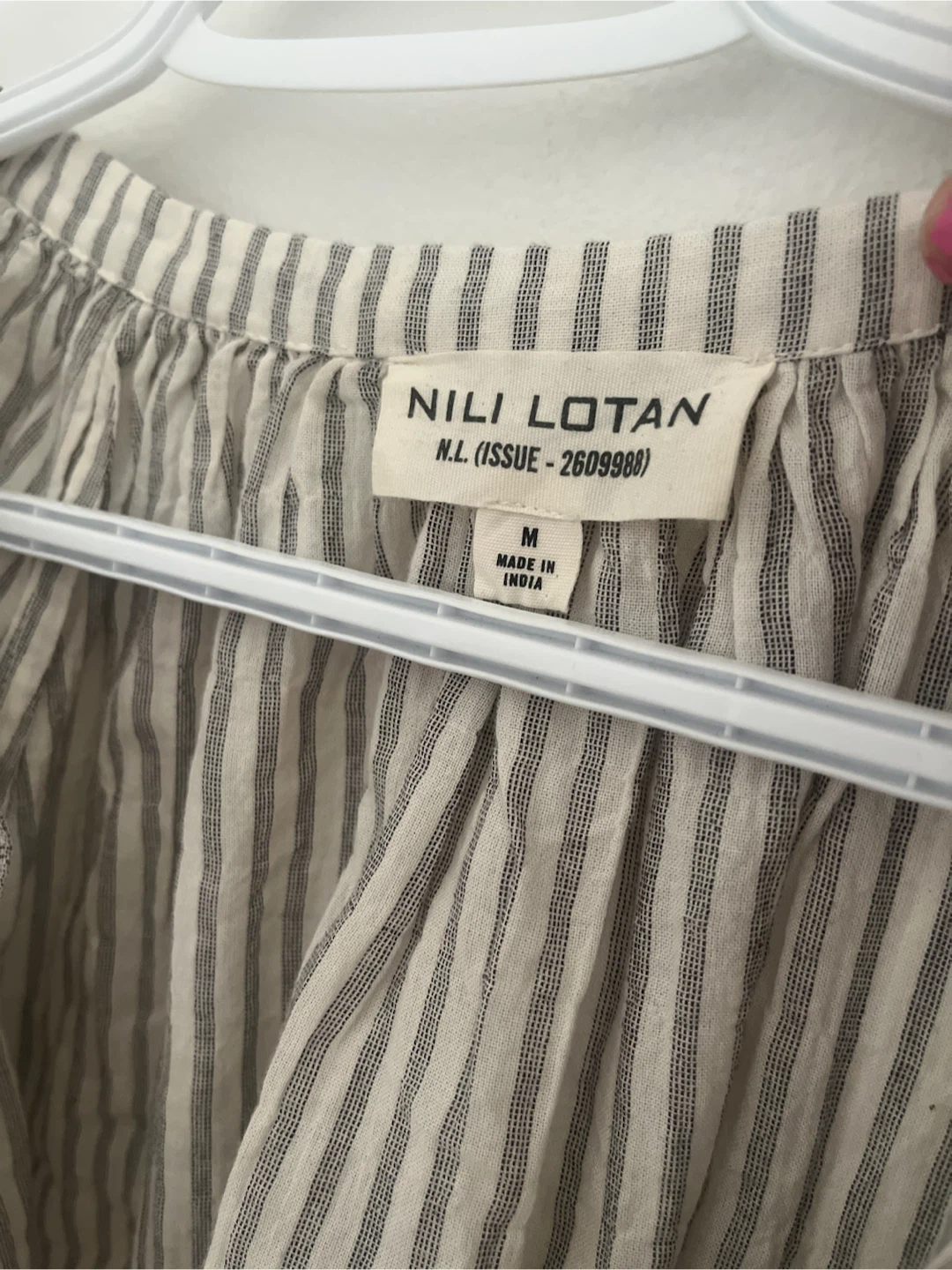 NEW Nili Lotan Striped Long Sleeve Top Size M - photo 5