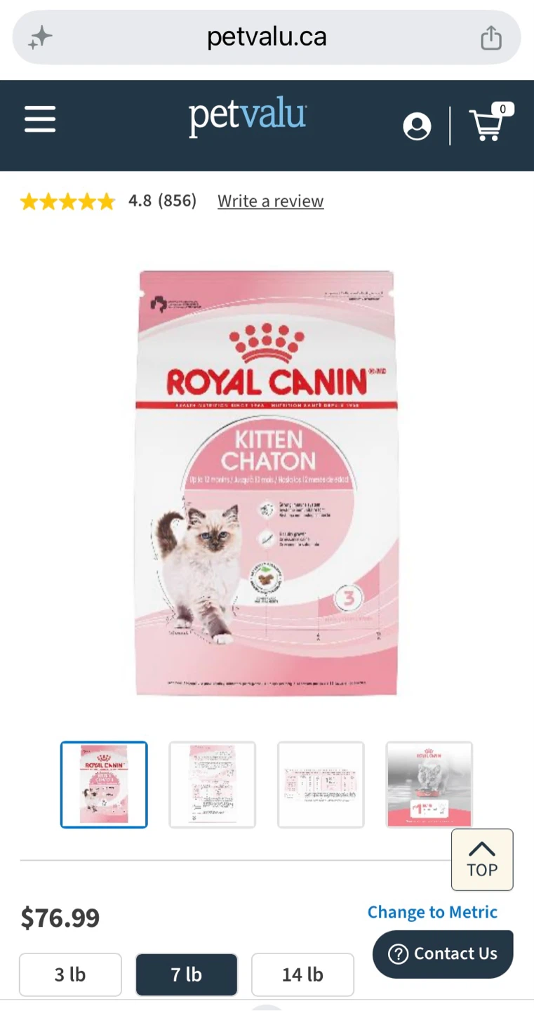 Open bag about 2 kg/Royal Canin Kitten Cat Food