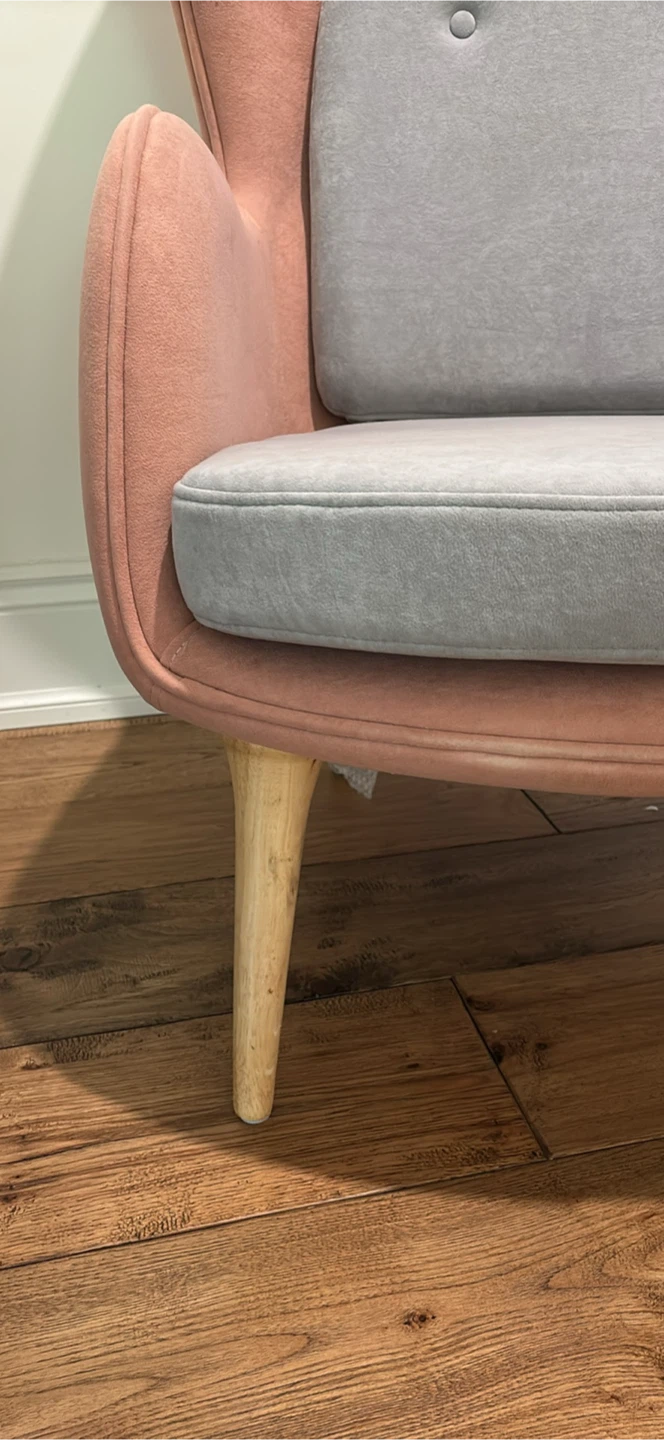 NEW Pink and Grey Accent Chair - photo 3