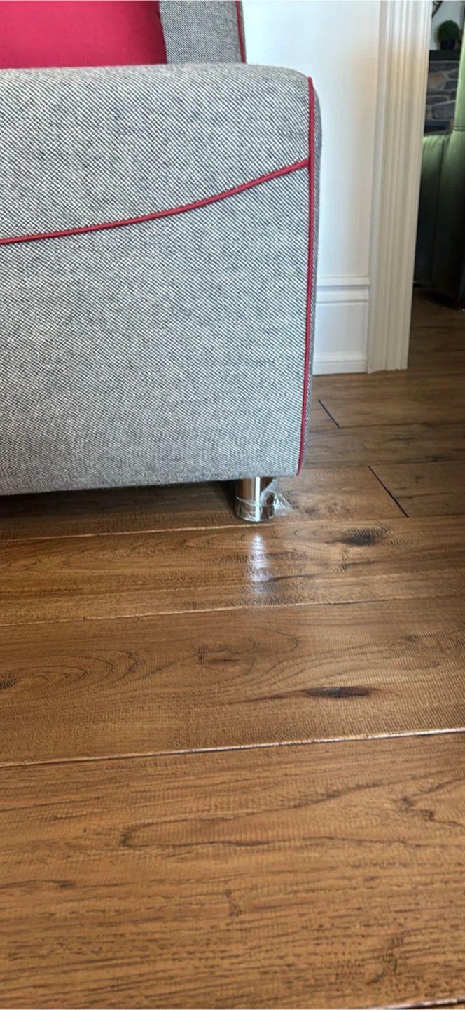 2 NEW Grey Accent Chair with Red Piping - photo 4