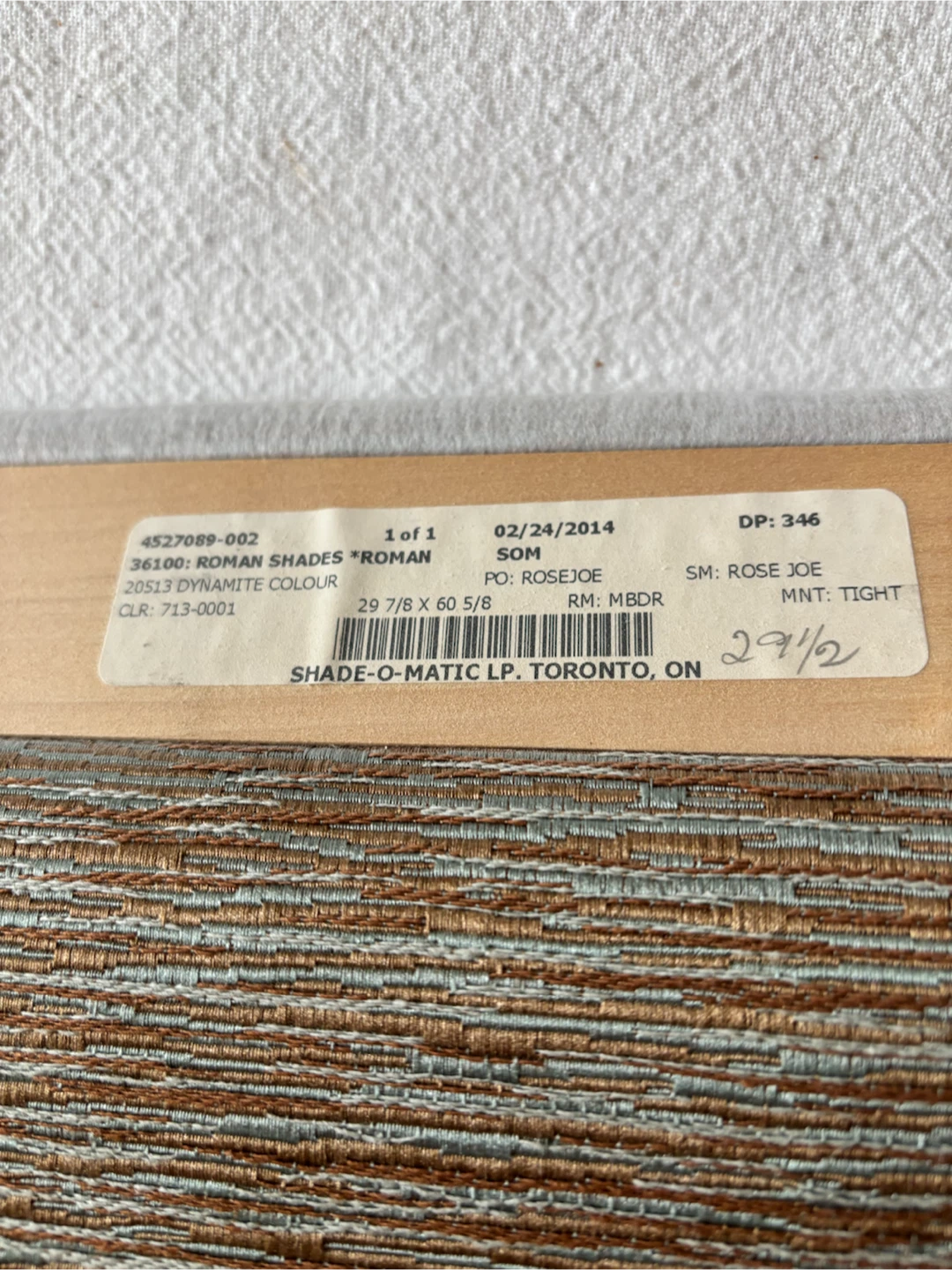 Roman Shades -  BLUE/ BROWN Dynamite Colour - photo 5