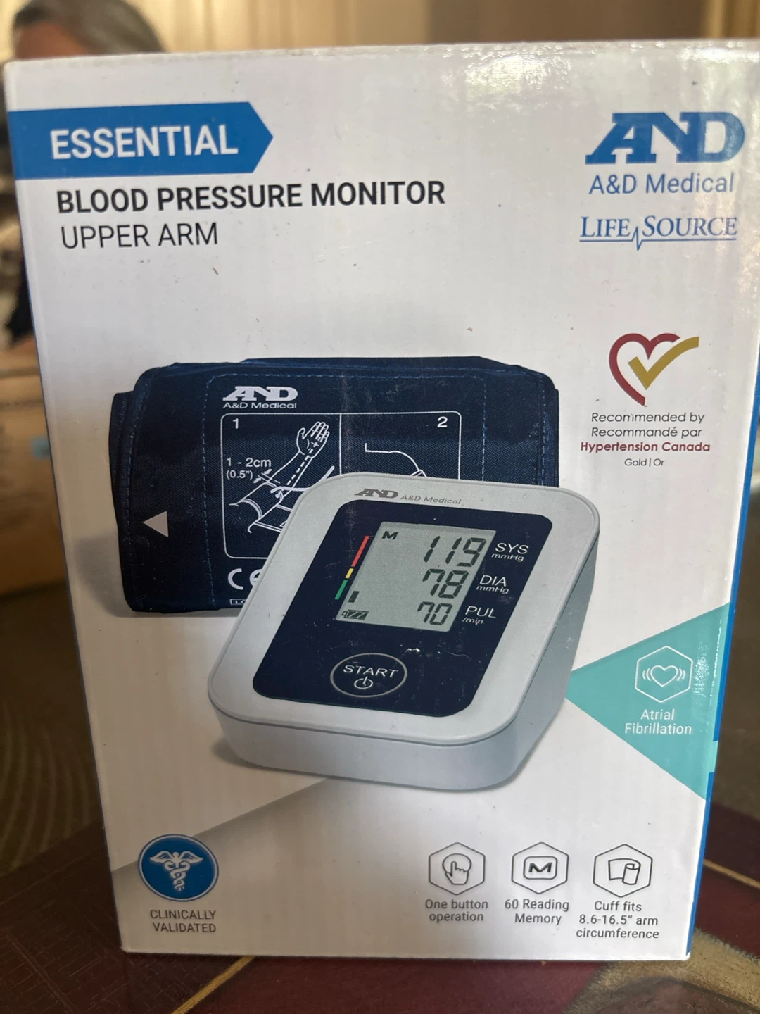 A&D Medical Essential Upper Arm Blood Pressure Monitor