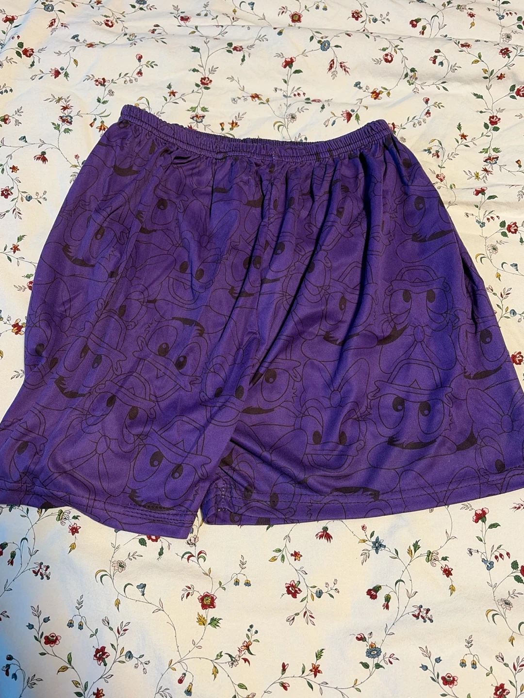 Purple Donald Duck Shorts