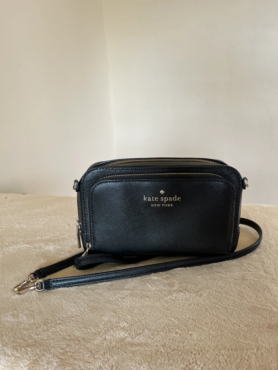 Kate Spade Black Leather Crossbody Bag