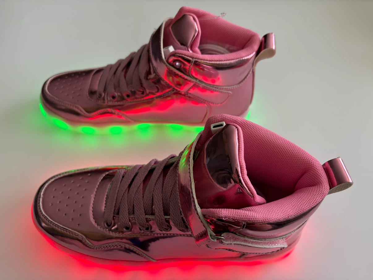 New EUR 40/W 8-8.5/M 6.5 -7 LED Light Up Colour High Top Shoes