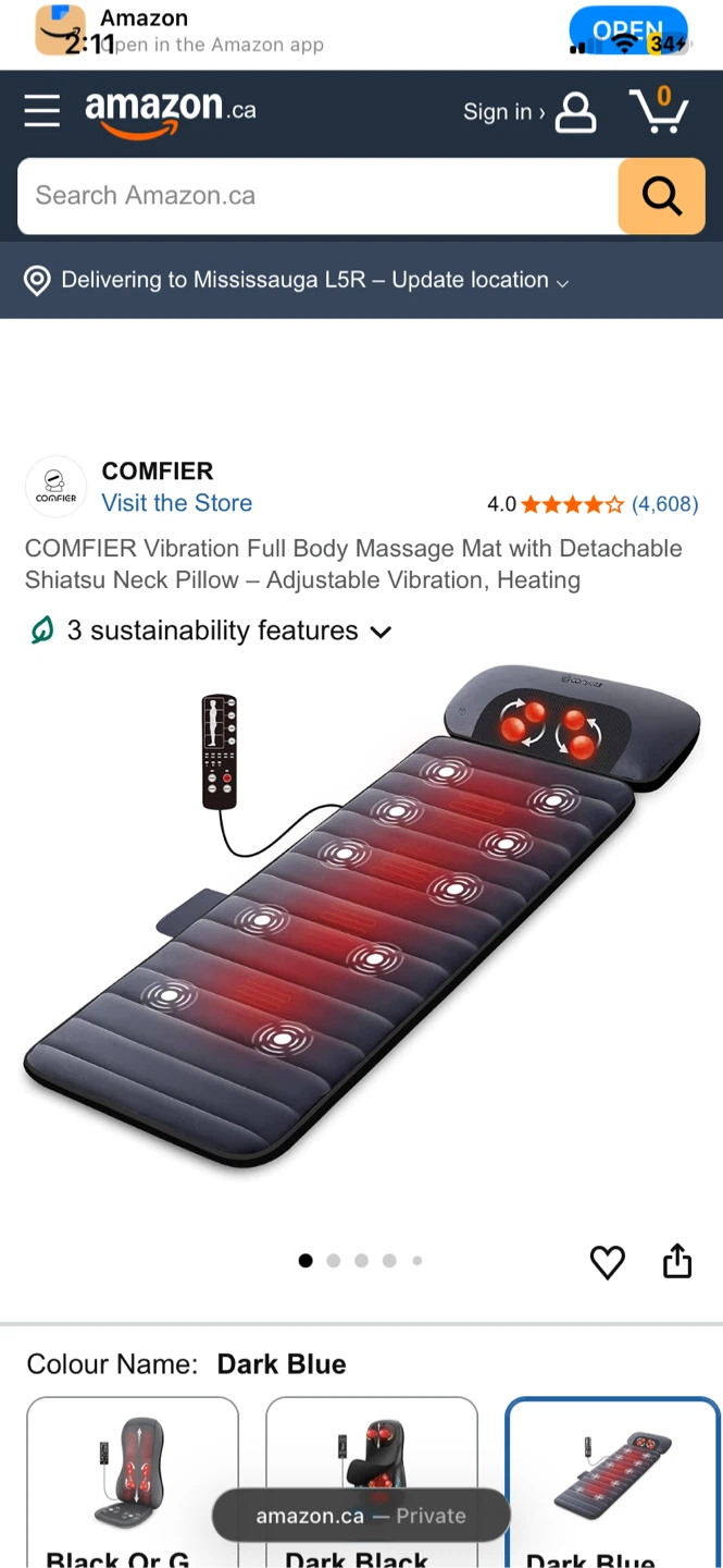 NEED GONE brand new full body massager mat