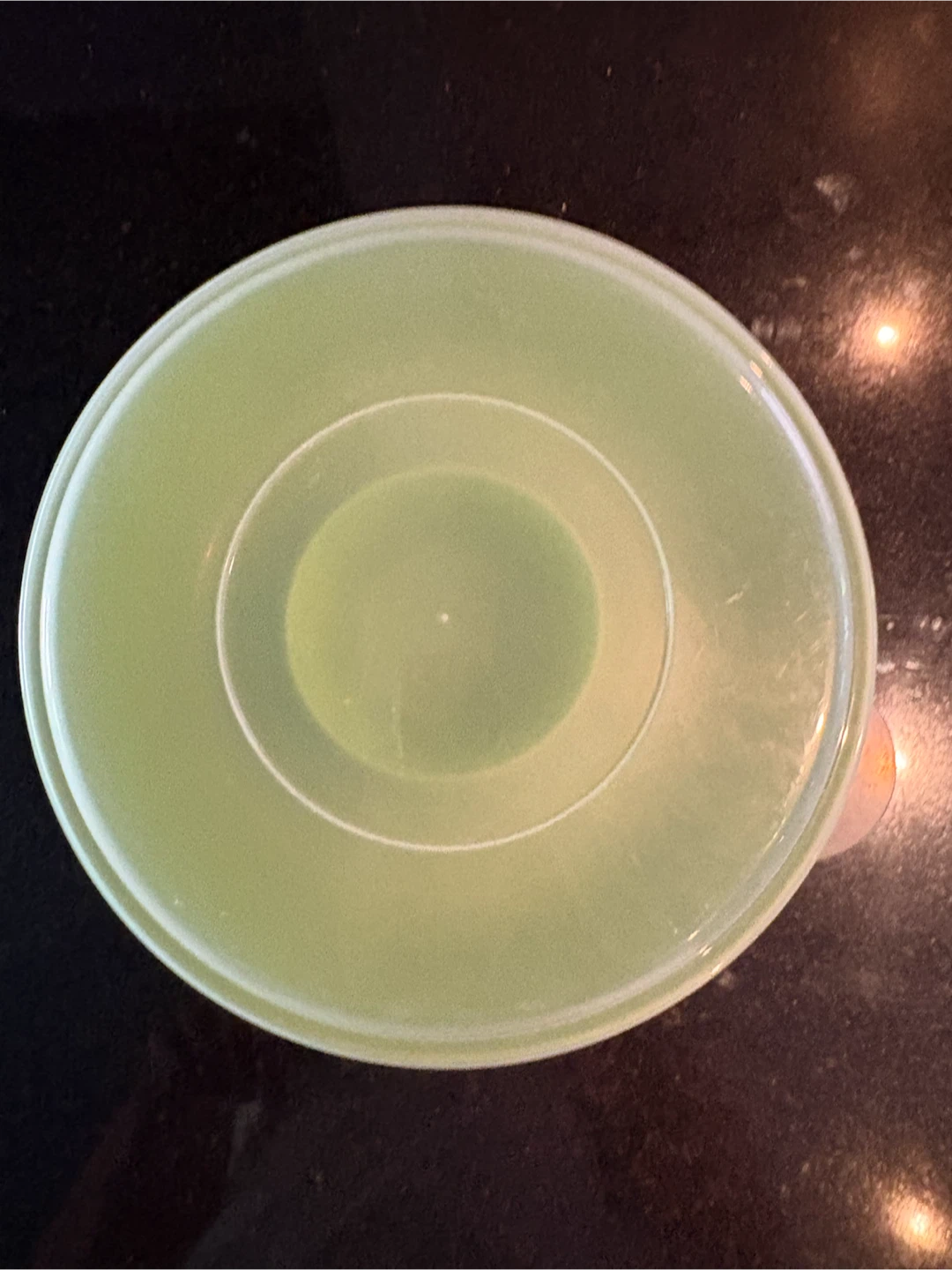 Green Chip and Dip Platter with Lid