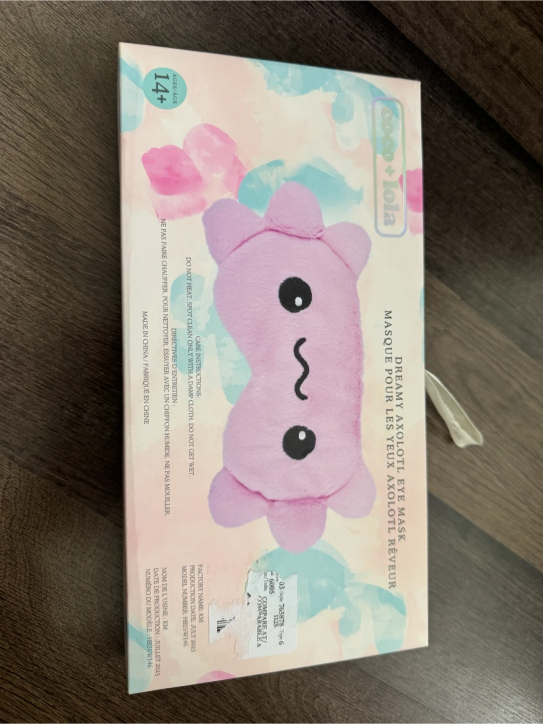 Coco + Lola Dreamy Axolotl Eye Mask - photo 2