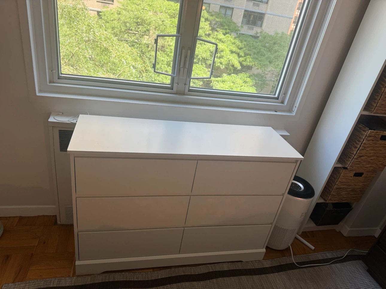 White 6-Drawer Dresser - photo 2
