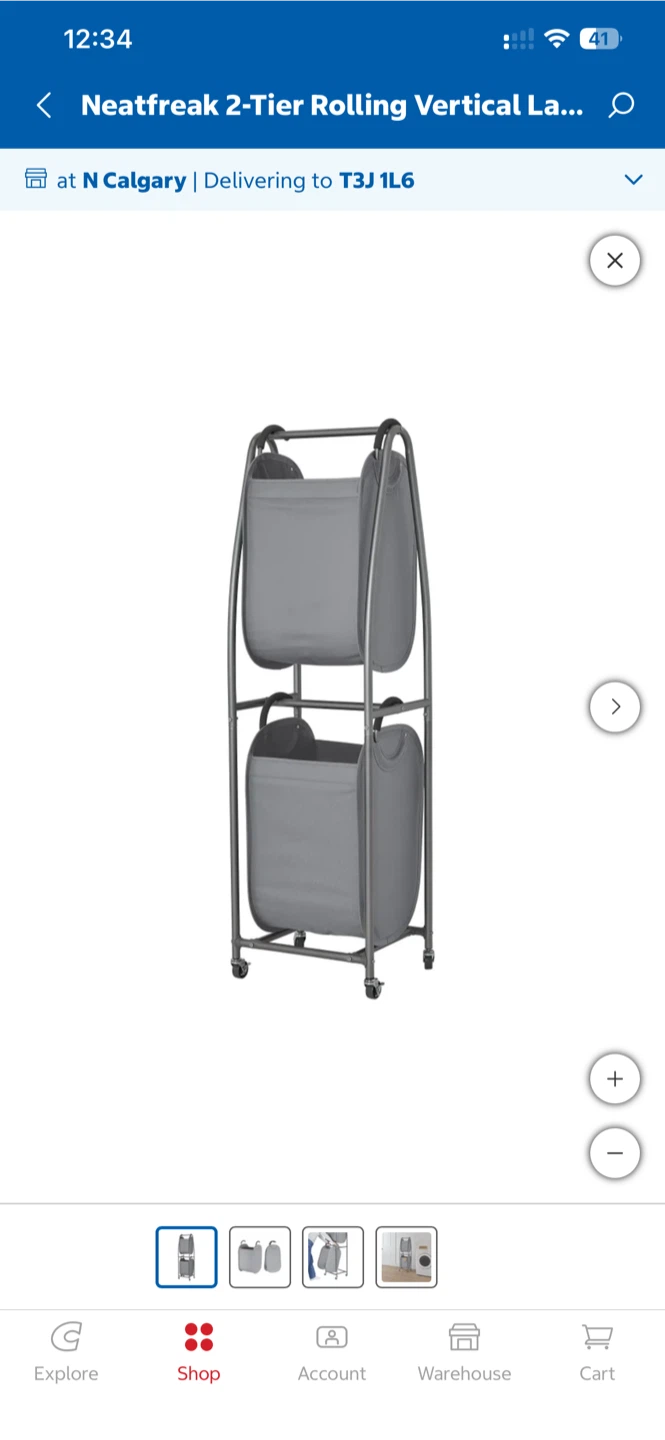Neatfreak 2-Tier Rolling Laundry Sorter