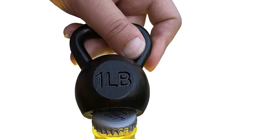New Kettlebell 1lb Bottle Opener Gym