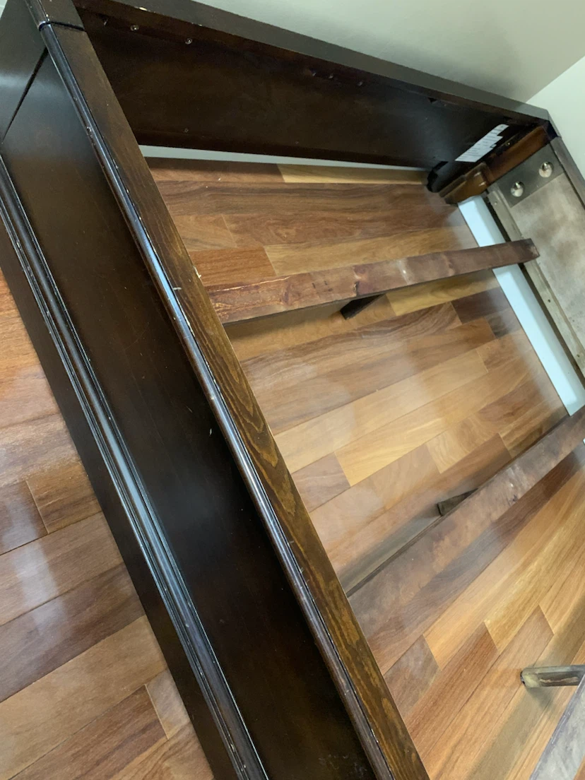 Dark Wood Bed Frame - photo 2