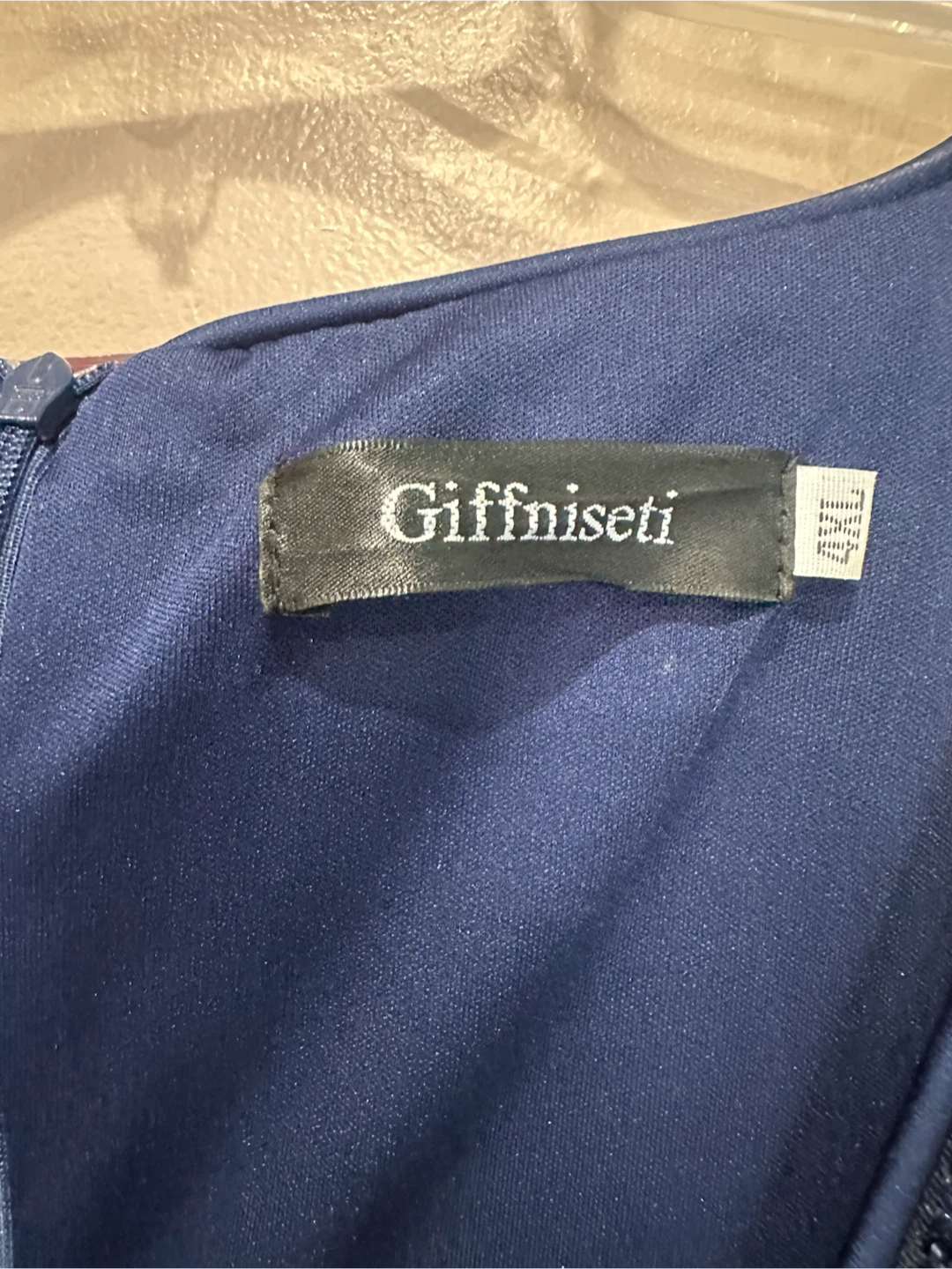 Giffniseti Navy Blue Sequin Dress - photo 4