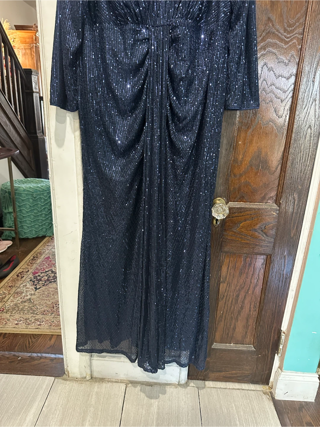 Giffniseti Navy Blue Sequin Dress - photo 5