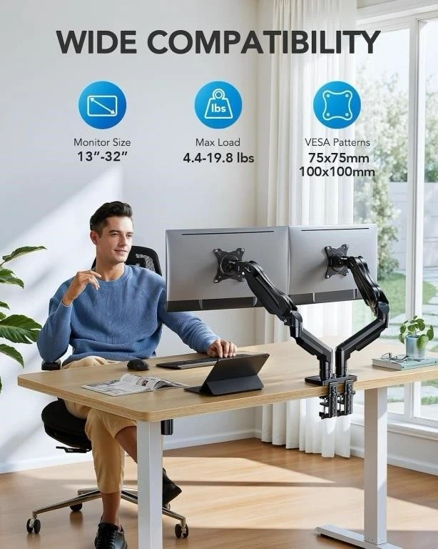 Dual Monitor Desk Mount Stand - photo 3